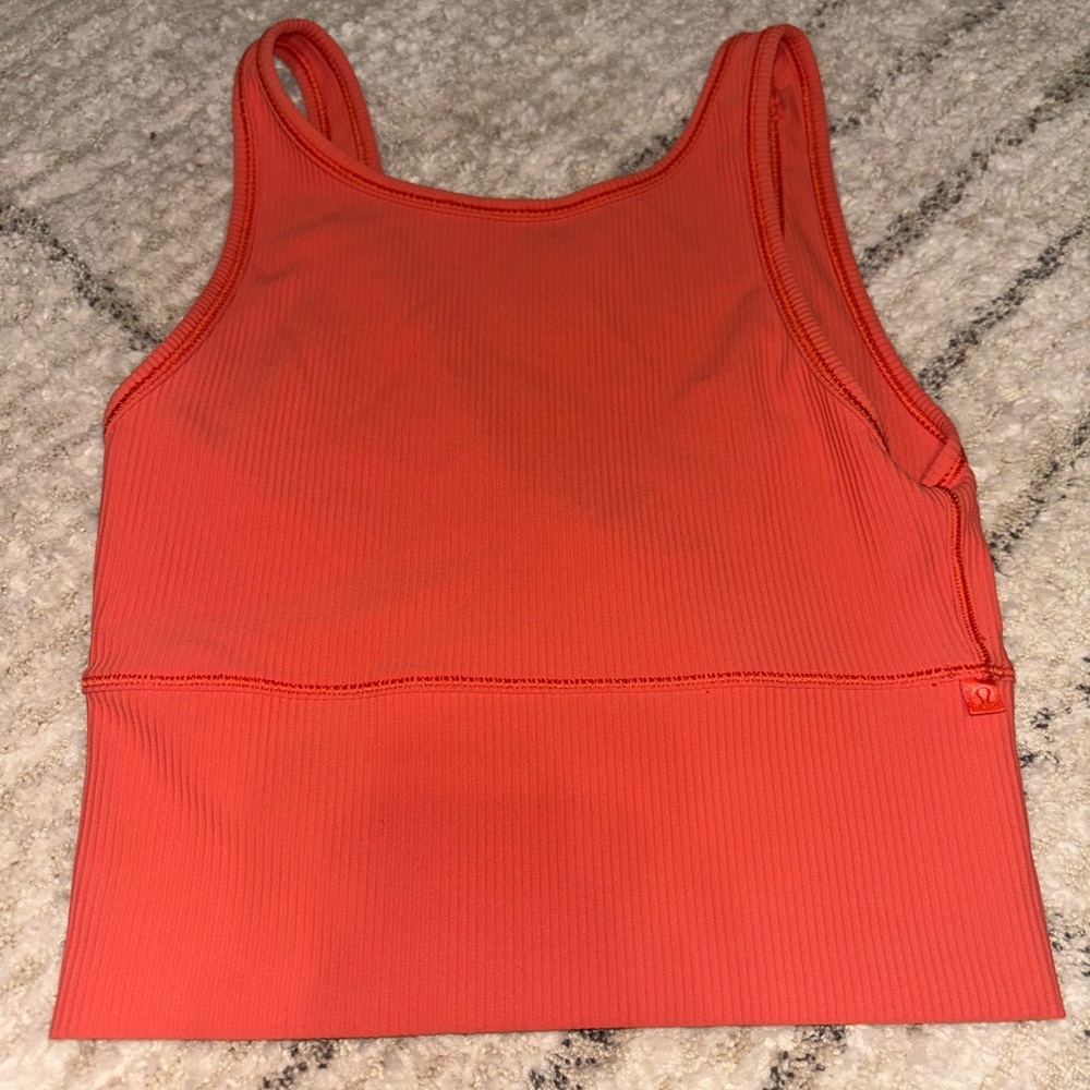 Lululemon sportsbra , size 4 color orange